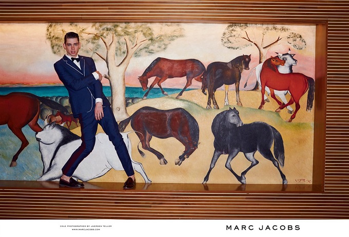 Hình ảnh trong chiến dịch quảng cáo Xuân Hè 2014 dành cho thời trang nam Marc Jacobs 