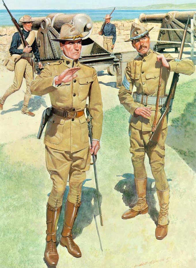 u-s-army-poster-during-the-spanish-american-war-showing-soldiers-wearing-khaki