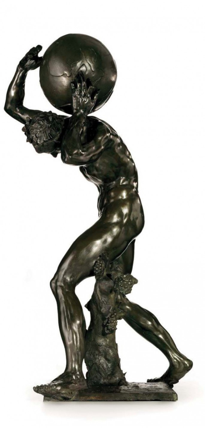 Bacchic Figure Supporting The Globe Leading Christie's Inaugural New York Exceptional Sale